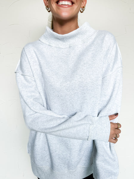Mock Neck Sweatshirt - Ash (PREORDER)
