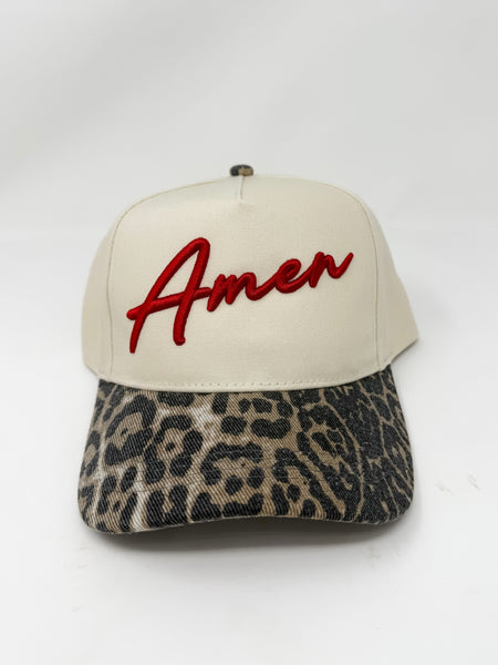 Amen Leopard Cap