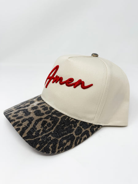 Amen Leopard Cap