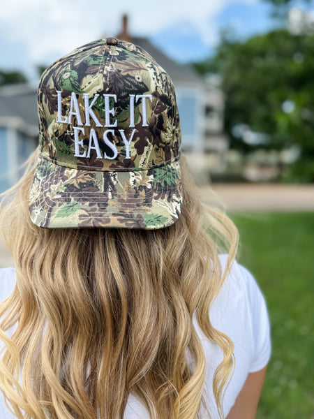 Lake It Easy Camo Cap