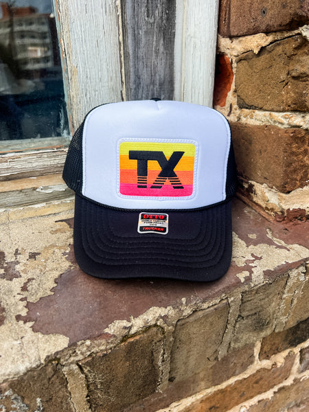 TX Horizon Patch Foam Trucker - Black/White