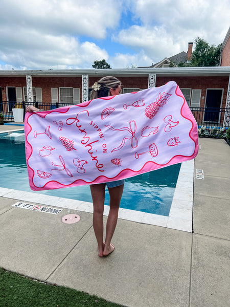 Sippin' on Sunshine - Quick Dry Towel