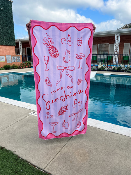 Sippin' on Sunshine - Quick Dry Towel