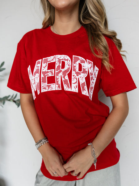 Merry Lace Tee