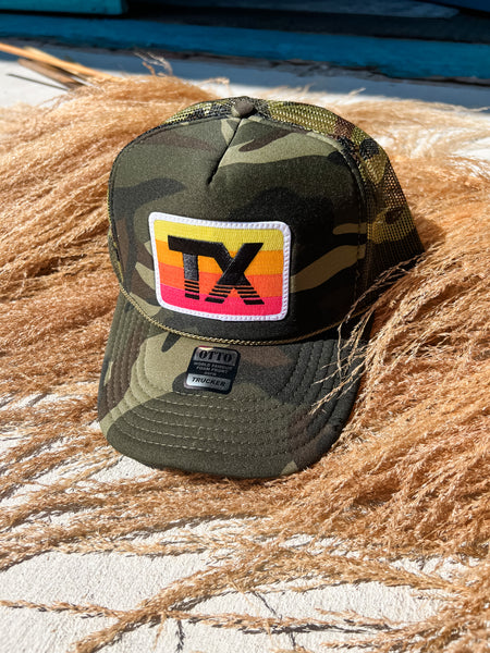 TX Horizon Patch Foam Trucker -  Camo