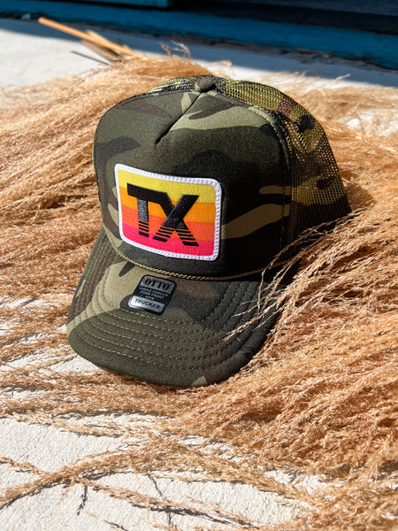 TX Horizon Patch Foam Trucker -  Camo